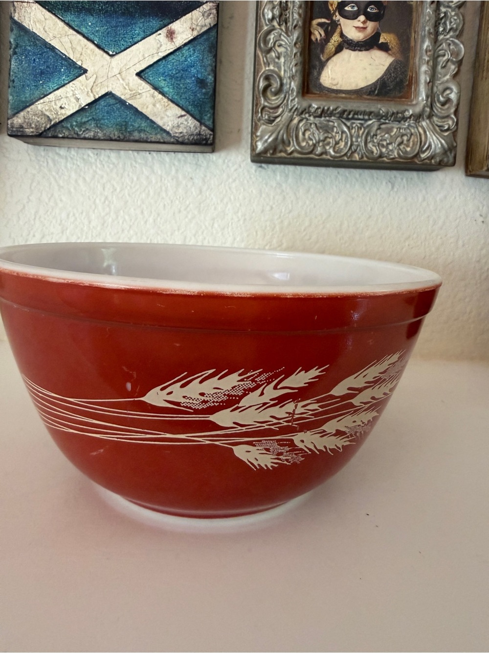 Vintage PYREX‎ Autumn Harvest 402 Mixing Bowl 1.5 Quart Brown Cinderella Bowl